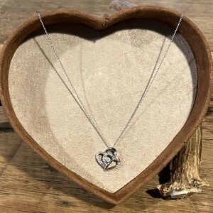 Silver Heart Pendant Necklace